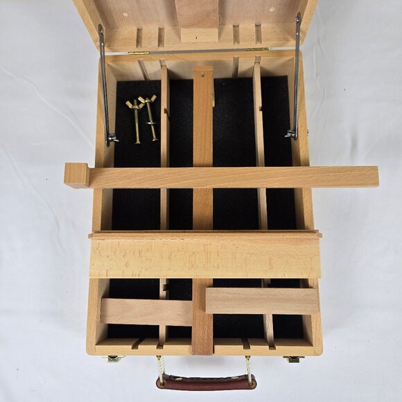 Daler Rowney Travel Wooden Easel in Self Locking Case Art Drawing Painting - Picture 8 of 11